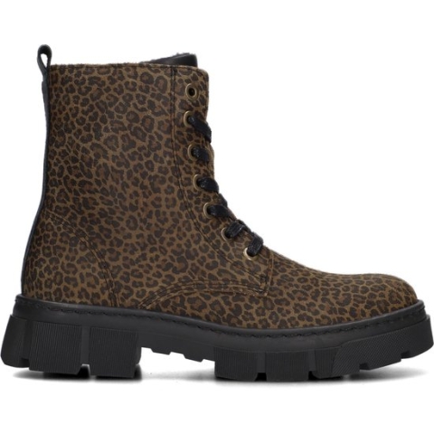 Bullboxer Diyona Ankle Veterboots - Laarzen Met Veters - Meisjes - Cognac - Maat 38