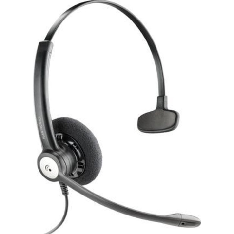 POLY Entera HW111N QD, Bedraad, Kantoor/callcenter, Headset, Zwart