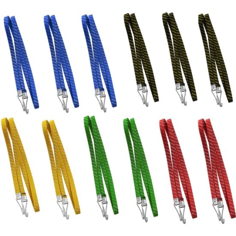 Premium platte snelbinders - 75cm - 12 stuks - Verschillende kleuren