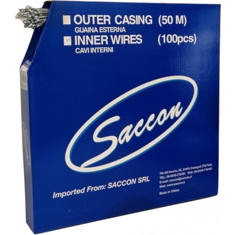 Saccon Box binnenkabel 2250mm versnelling rvs per 100 stuks