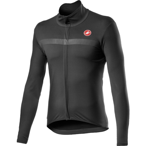 Castelli Fietsjack Lange mouwen Heren Grijs - Goccia Jacket Dark Gray - L