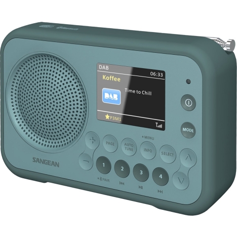 Sangean DPR-76BT, lichtblauw | Radio’s | Beeld&Geluid - Audio | 4711317997148