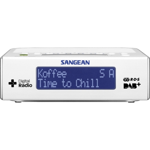 Sangean DCR-89, digitale clock radio, DAB+, wit | Radio’s | Beeld&Geluid - Audio | DCR89