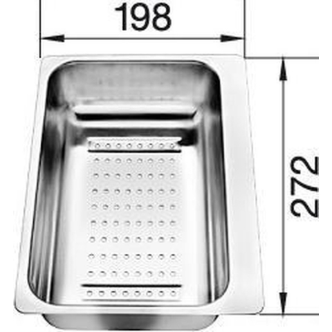 Blanco Inzetbakje rvs Metra 6S | elektronica en media | Accessoires&Toebehoren - Spoelen toebehoren | 217796