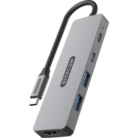 Sitecom CN-5502 5-in-1 USB-C PD Multiport Adapter | USB-Hubs | Accessoires&Toebehoren - Computer toebehoren | 8716502031535