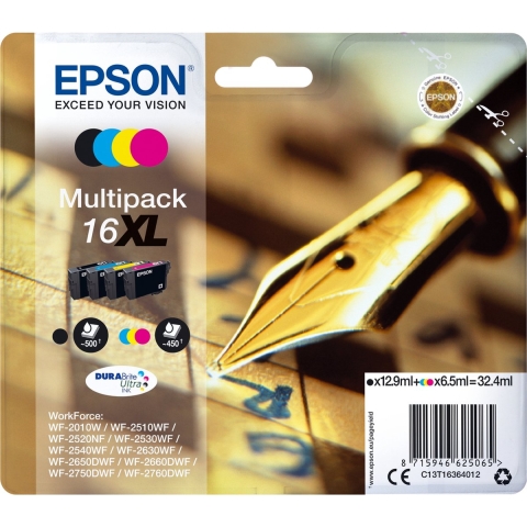Epson DURABrite Ultra XL Multipack BK/C/M/Y T 163 T 1636 | Cartridges&Toners | Computer&IT - Printen&Scannen | C13T16364012