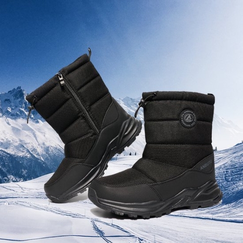 Snowboots Dames-Sneeuwlaarzen Snowboots Zwart-Maat 41