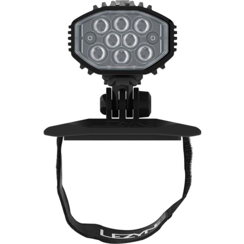 Lezyne Helmet Lite Drive 1200+ - Voorlicht fiets - Met helmbevestiging - USB oplaadbaar - 60 branduren - Waterdicht - Aluminium - Zwart