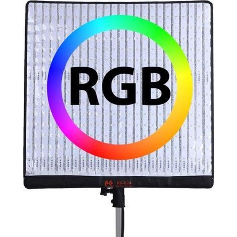 Falcon Eyes Flexibel RGB LED Paneel RX-824-K1 63x63cm | Studioverlichting | Fotografie - Studio | 8718127085399