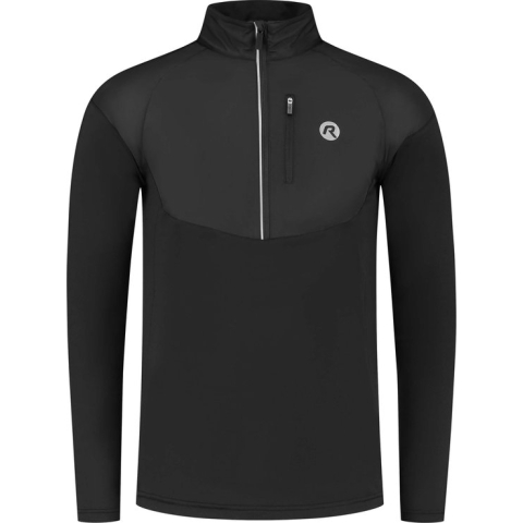 Rogelli Essential Windblock Hardloopshirt - Lange Mouwen - Heren - Zwart - Maat M