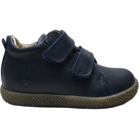 Falcotto Mt 20 velcro's lederen sneakers Anemone Navy
