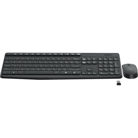 Toetsenbord Logitech MK235 Qwerty +muis zwart