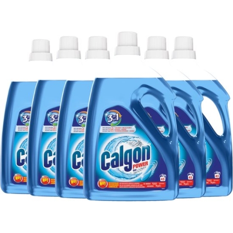 Calgon 3 in 1 Power Gel Wasmachine Reiniger en Anti kalk - 2,25 L x6
