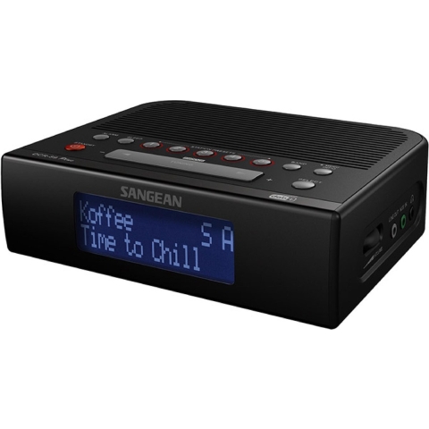 Sangean DCR-89+ Wekkerradio DAB+, FM AUX, DAB+, FM, USB Accu laadfunctie, Wekfunctie Zwart
