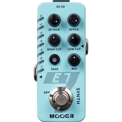 Mooer Audio E7 Polyphonic Guitar Synth - Distortion voor gitaren