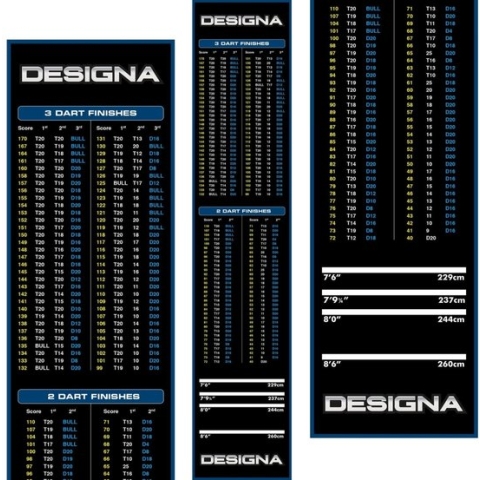Dartsmat - Checkout - 2 afmetingen - Designa