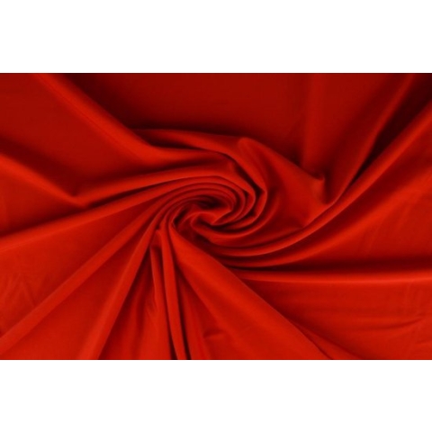Lycra stof - Rood - 10 meter