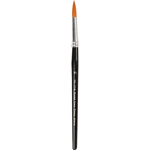 Gold Line penselen, afm 1+2+4+8+12+18+22, L: 17-21 cm, B: 1-7 mm, rond, 7x12 stuk/ 1 doos