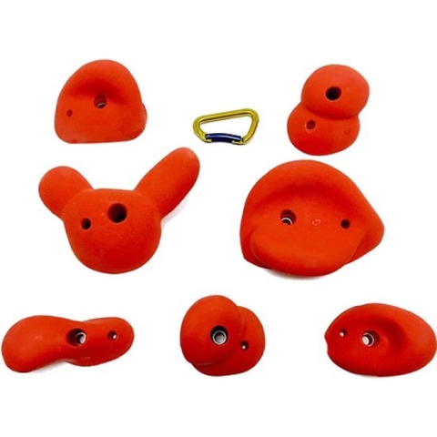 klimgrepen serie big mamma, set van 7 - Rood