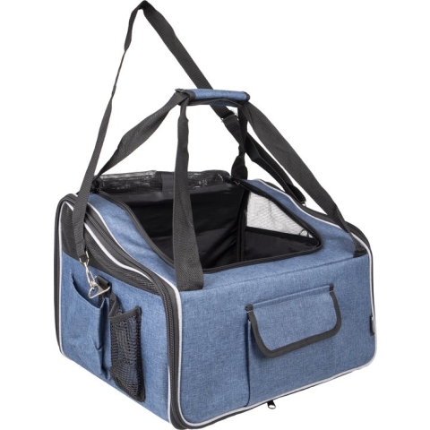 Flamingo Levi Ida - Autostoel Honden - Autostoel Staand Ida Blauw 44x35x 29,5cm - 1st