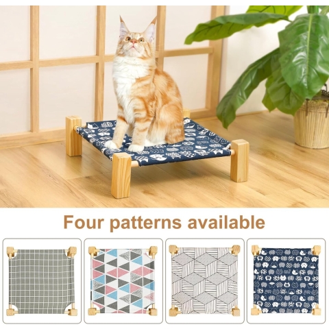 Kattenbed, kattenbed, grote katten, wasbaar, kattenmeubels, knuffelbed, kattenbed voor 2 katten, hondenbed, outdoor, hoog, puppy's, konijnen, hangmat voor katten, verhoogd hondenbed geschikt