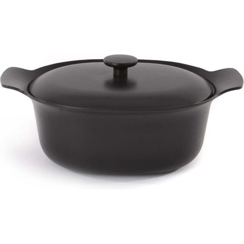 BergHOFF Ovale kookpot met deksel zwart 28x22 cm - Ron | Potten&Pannen | Keuken&Koken - Keukengerei | 3900039