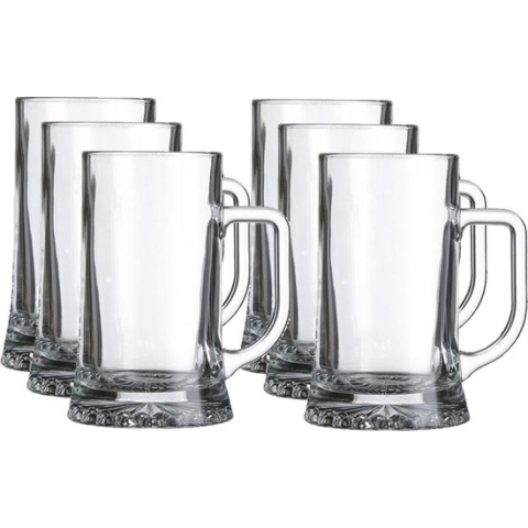12x Bierglazen/bierpullen 520 ml - Bierpullen oktoberfest