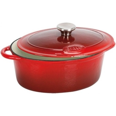 Sitram Gietijzeren Braadpan - Ovaal 27cm X 21cm - 4L Inhoud 862328 - Horeca & Professioneel