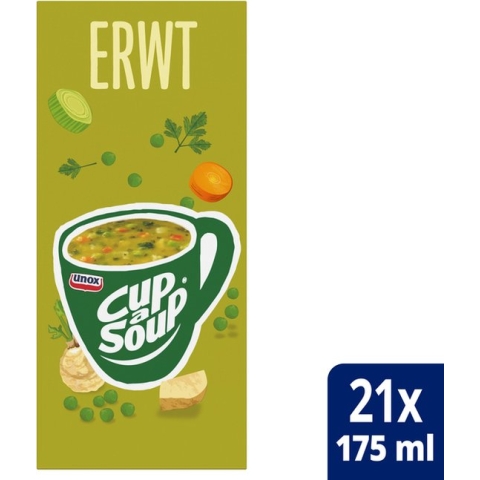 Cup-a-Soup Unox erwtensoep 175ml - 4 stuks
