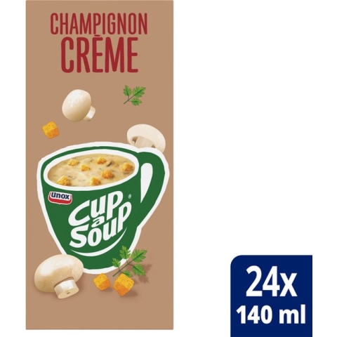Cup-a-Soup Unox champignon crème 140ml - 4 stuks