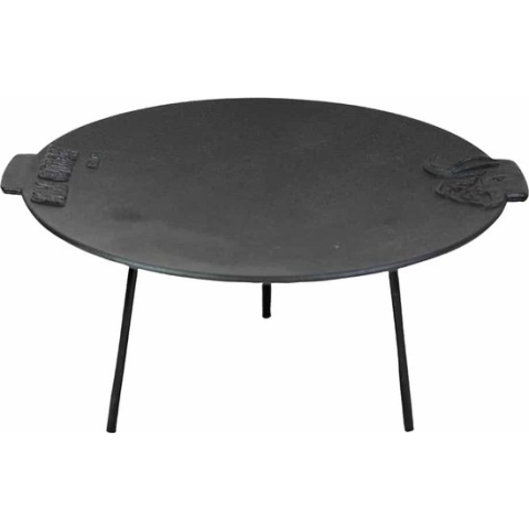Valhal Outdoor Griddle / Bakplaat en Vuurschaal in 1 - Gietijzer, diameter 44cm, handvatten - VH.FIRE44