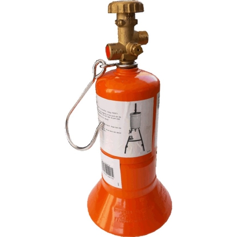 Karwei Propaan Gasfles - 1 liter stalen 3/8"L - Karweifles met ophanghaak -  FeramoTools