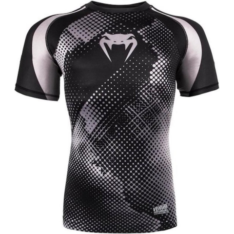 Venum Technical Rash Guard S/S Zwart Grijs maat XL