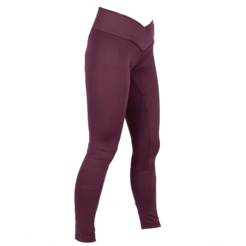 Mondoni Rijlegging Inge HW-MG - Paardrijbroek - Maat: 40 - Bordeaux - Polyester/elastan