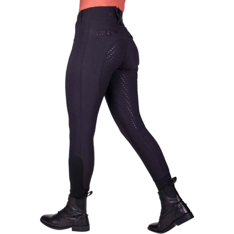 Qhp Rijbroek Kae Full Grip Zwart - 44