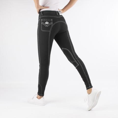 Epplejeck Rijbroek Sparkle Kids Zwart - 170