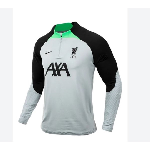 Nike Liverpool FC Strike Trainingstrui 2023-2024 Grijs Groen Zwart - Heren - Maat S