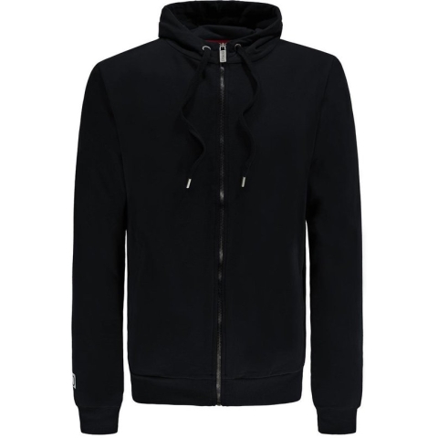 Re-Born Hoodie Trui Met Rits Lange Mouw Heren - Zwart - Maat L