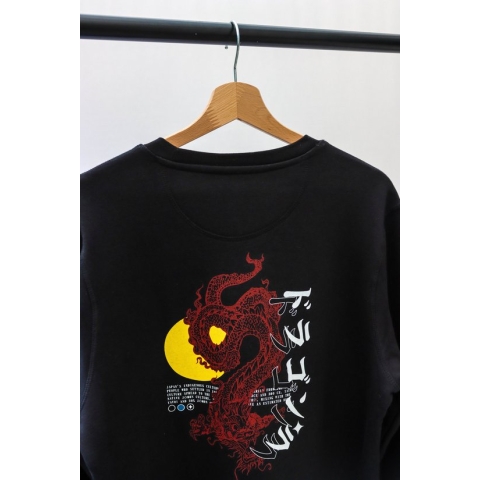 Sweater - Chinese dragon - Wurban Wear | Streetwear | Premium fit | Sweater heren | kleding