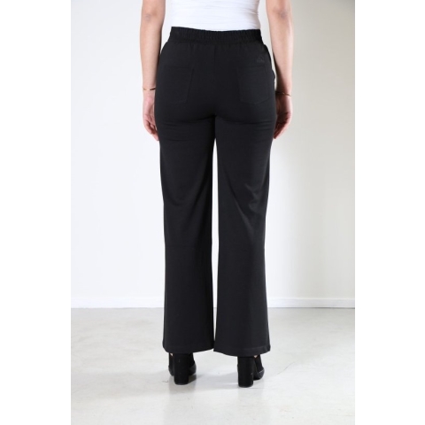 New Star dames broek - broek wijd model dames - Dorian - zwart - lengte 32 - maat 31