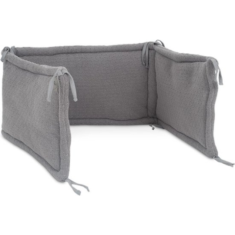 Jollein Bedomrander Bliss Knit 180x35cm - Storm Grey