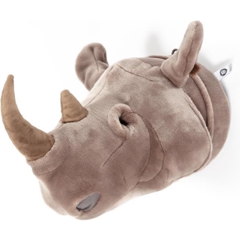 Wild & Soft Michael dierenkop pluche wanddecoratie - Neushoorn