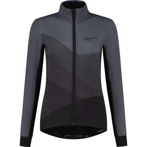 Rogelli Farah Fietsjack Winter - Dames Fietskleding - Zwart - Maat XL
