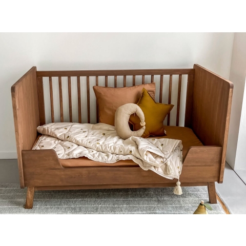 Bopita Senna bedbank 70x140 - Rose Wood