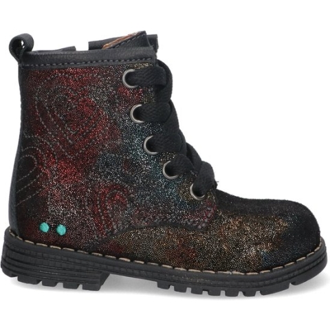 Bunnies JR 223788-998 Meisjes Biker Boots - Multicolor - Leer - Veters