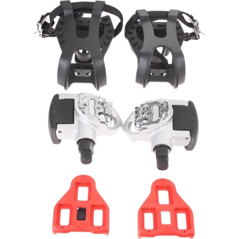 Vwp Klikpedalen Look/spd/toeclips 9/16 Inch Set Zilver