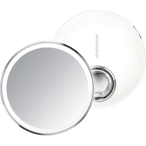 Spiegel met Sensor, Compact, 3x Vergroting, Wit - Simplehuman