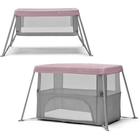 Babybed - Bijzetbed - Kinderbed - 2 in 1 Functie - Roze