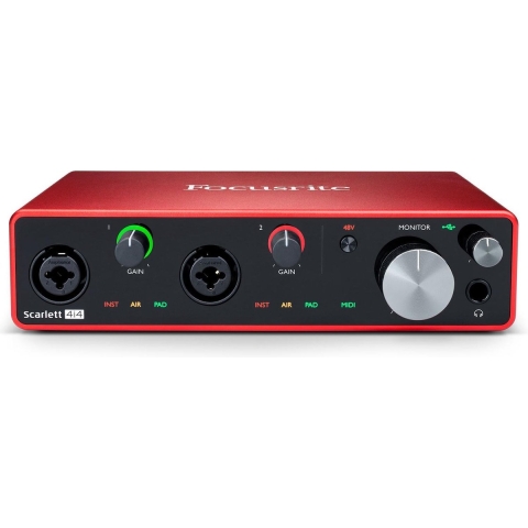Focusrite Scarlett 3rd Gen 4i4 - USB audio interface, 4 in / 4 uit
