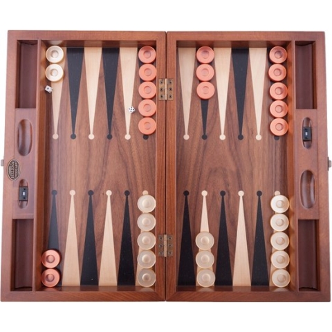 Handgemaakte Houten Backgammon Speelset van Hoge Kwaliteit - Tavla - 100% Hout - Luxe uitgave - TricTrac - 50 x 30 cm